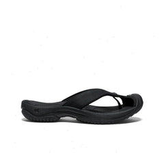 Men's Waimea Leather Flip-Flop | Black/Black