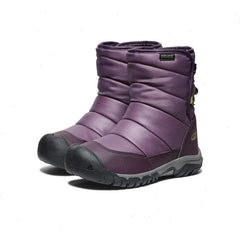 Big Kids' Puffrider Waterproof Winter Boot | Black Plum/Daiquiri Green