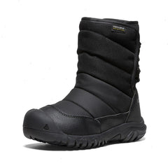 Little Kids' Puffrider Waterproof Winter Boot | Black/Steel Grey