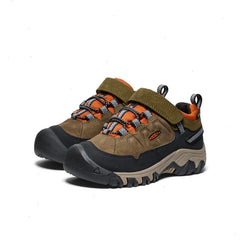 Little Kids' Targhee IV Waterproof Hiking Shoe | Dark Olive/Gold Flame