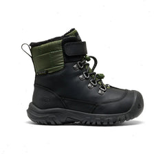 Little Kids' Kanibou Waterproof Winter Boot | Black/Bronze Green