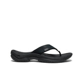 Men's Kona Leather Flip-Flop | Black/Steel Grey