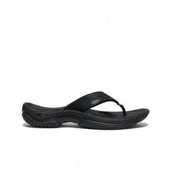 Men's Kona Leather Flip-Flop | Black/Steel Grey