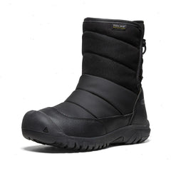 Big Kids' Puffrider Waterproof Winter Boot | Black/Steel Grey