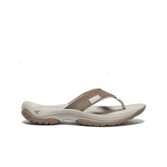 Women's Kona Leather Flip-Flop | Brindle/Silver Birch