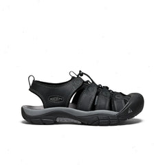 Men's Newport Leather Sandal | Black/Steel Grey