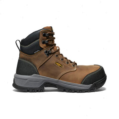 Women's Evanston 6" Waterproof Boot (Carbon Toe) | Bison/Black