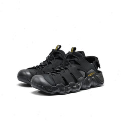 Men's Hyperport Fisherman Leather Sandal | Black/KEEN Yellow