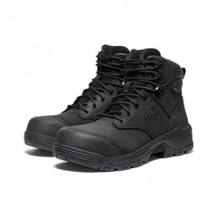 Men's Evanston 6" Waterproof Boot (Carbon Toe) | Black/Black