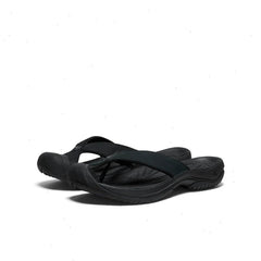 Men's Waimea Leather Flip-Flop | Black/Black