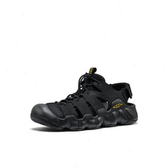 Men's Hyperport Fisherman Leather Sandal | Black/KEEN Yellow