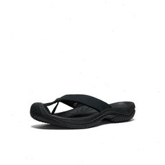 Men's Waimea Leather Flip-Flop | Black/Black