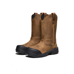 Women's Evanston Pull-On Waterproof Boot (Carbon Toe) | Bison/Black