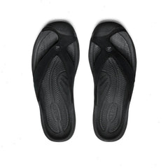 Men's Waimea Leather Flip-Flop | Black/Black