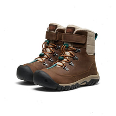 Big Kids' Kanibou Waterproof Winter Boot  |  Dark Earth/Roasted Pecan