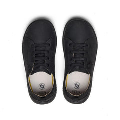Big Kids' KNX Leather Sneaker  |  Triple Black