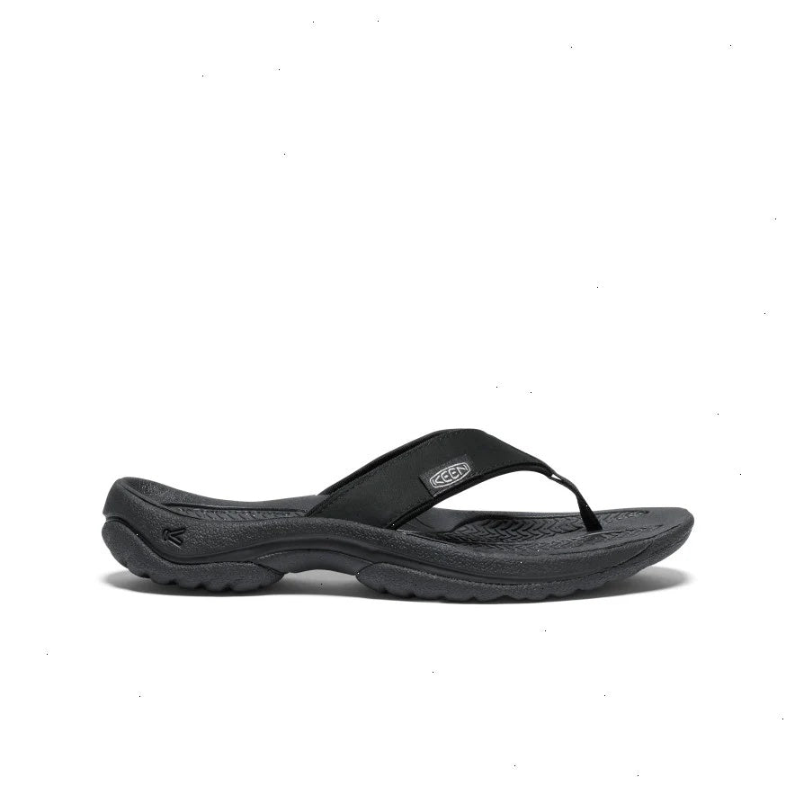 Women's Kona Leather Flip-Flop  |  Black/Vapor