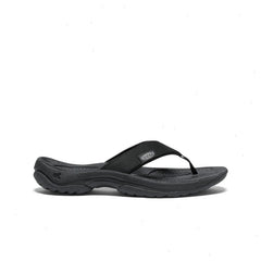 Women's Kona Leather Flip-Flop  |  Black/Vapor