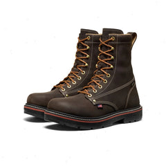 Men's Liberty 8" Waterproof 90° Heel Boot (Carbon Toe)  |  Coffee Bean/Black
