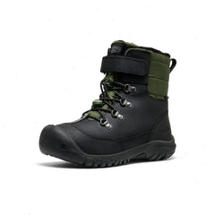 Big Kids' Kanibou Waterproof Winter Boot  |  Black/Bronze Green