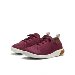Big Kids' KNX Leather Sneaker  |  Fig/Star White
