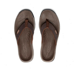 Men's Kona Leather Flip-Flop  |  Java/Dark Earth