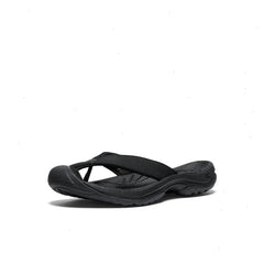 Women's Waimea Leather Flip-Flop  |  Black/Black