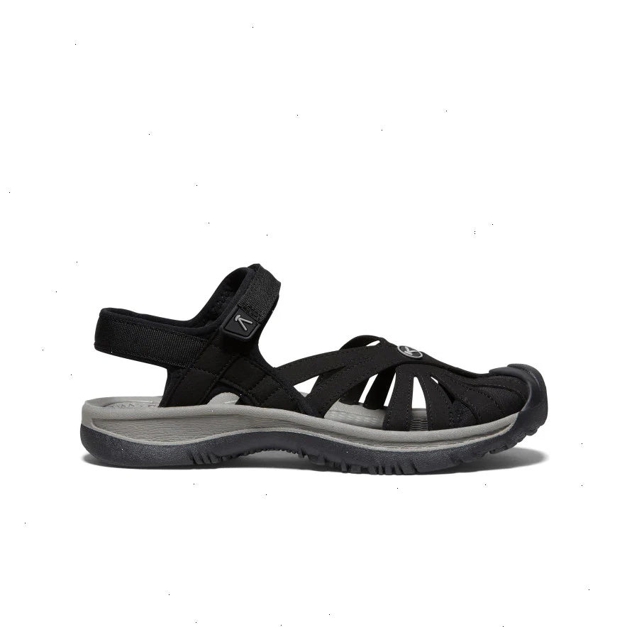 Women's Rose Sandal  |  Black/Neutral Gray