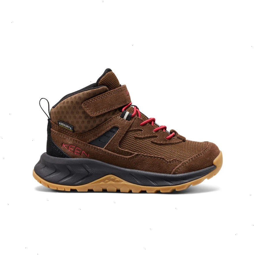Little Kids' Hightrail Waterproof Hiking Boot  |  Dark Earth/Garnet